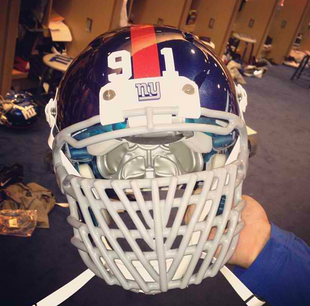 New Justin Tuck Facemask