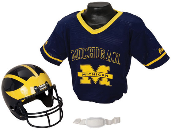 NCAA Football Helmet and Jersey Sets