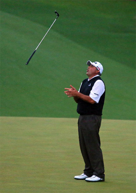 Angel Cabrera Tosses Club