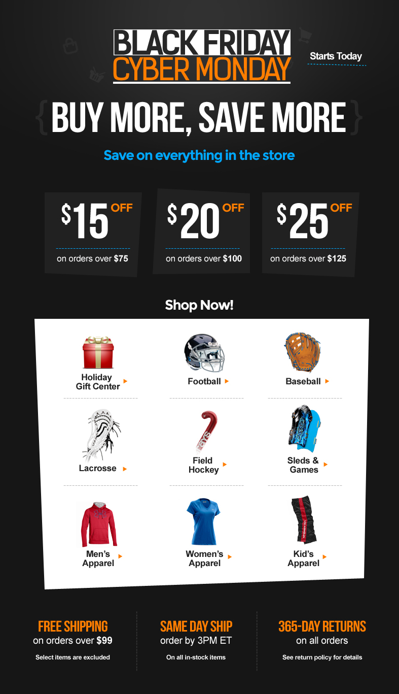 Black Friday Cyber Monday Sporting Goods