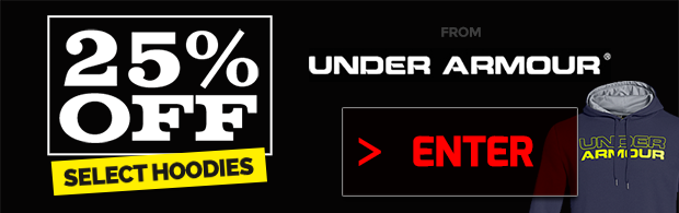 25% Off Under Armour Hoodies