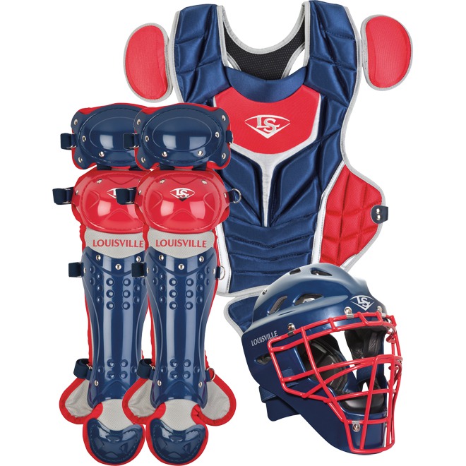 mizuno samurai youth catchers gear red